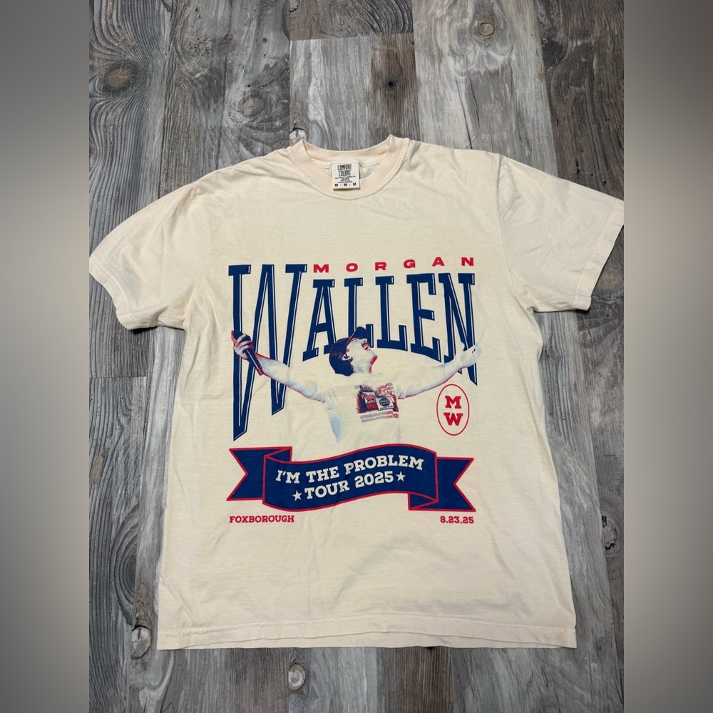 NWOT Morgan Wallen Tshirt from Foxborough 8/23/25 Show